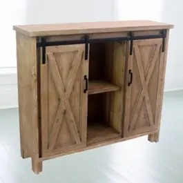 Barn Door Style Console Cabinet Limited Offer