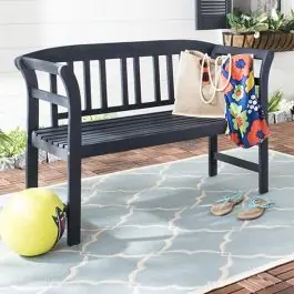 Acacia Wood Dark Bench Exclusive