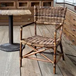 Worldwide Shipping Cane And Rattan Accent Chair