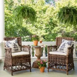 Woven Rattan Plantation Chair | SHIPS FREE Markdown