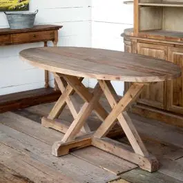 Wood Trestle Dining Table | SHIPS FREE Limited Edition