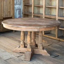 Aged Pine Balustrade Table | SHIPS FREE Hot Picks