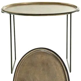 Antiqued Brass Accent Table In Demand