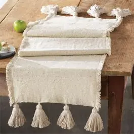 Chunky Tassel Trim Table Runner Buy Direct