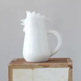 Seasonal Sale Farmhouse Stoneware Chicken Creamer