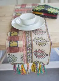 Classic Kantha Table Runner Collection Set of 4 Deal