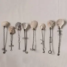 Decorative Wire Handled Seashell Spoons Set of 8 Time-Limited