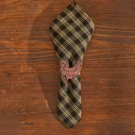 Free Returns Metal Rooster Napkin Ring