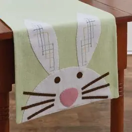 Limited Edition Felt Bunny Spring Table Runner