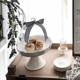 Special Discount Creamware Scalloped Cake Stand