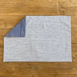 Reversible Solid With Stripes Placemat Set of 2 Popular