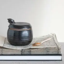 Latest Lidded Sugar Jar With Wooden Spoon