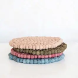 Wool Felt Trivet Set of 4 Bulk Order