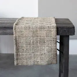 Free Shipping Chambray Modern Print Table Runner