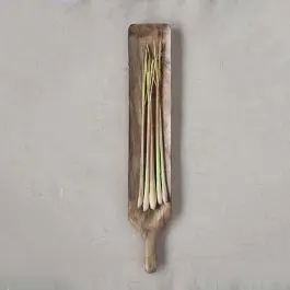 Modern Simple Farmhouse Handled Wood Serving Board