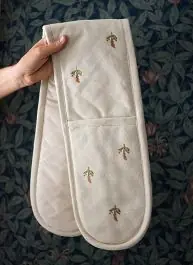 Latest Botanical Print Double Oven Mitt