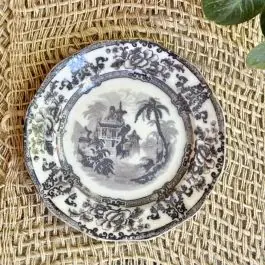 AFH True Vintage Gray Ironstone Plate Fast Shipping