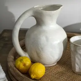 Simple Ceramic Handled Pitcher Today Only