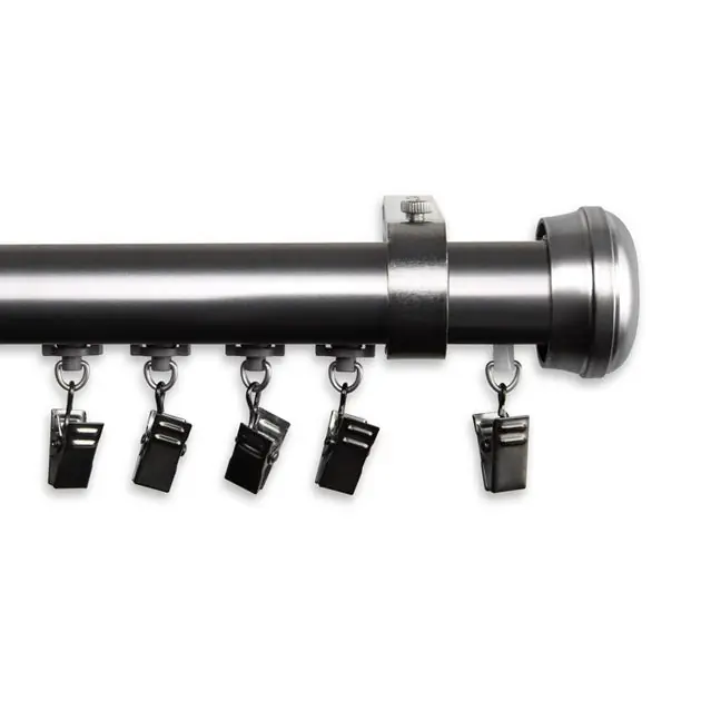Affordable Dean Traverse Rod 86" - 120" Long - Pewter