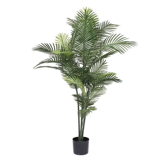 Certified 60" Artificial UV-Resistant Robellini Palm Tree with 34 Leaves