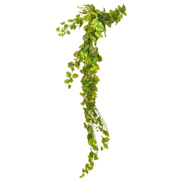 6' Artificial Green Pothos Leaf Hanging Bush Editor’s Pick