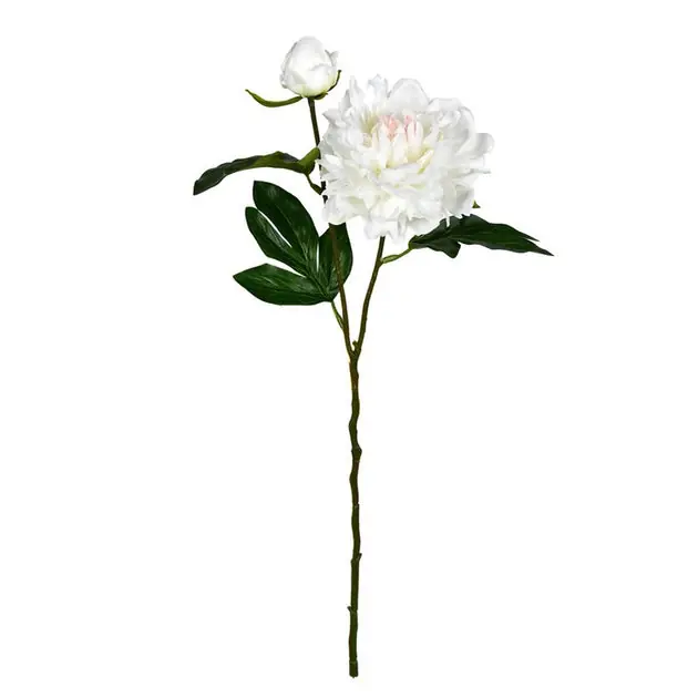 16" Artificial Pink Cream Peony Sprays 6-Pack Order Now