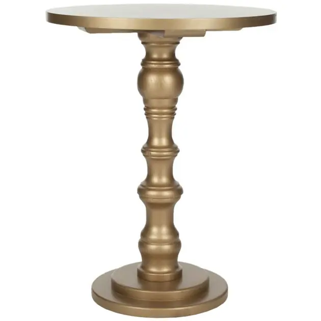 Greta Round Top Accent Table - Gold Fan Favorite