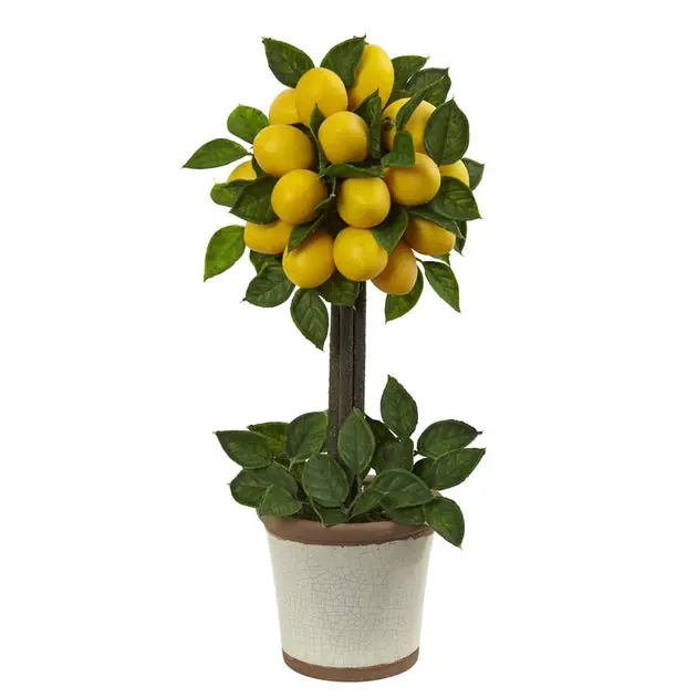 18" Faux Lemon Ball Topiary Limited Time