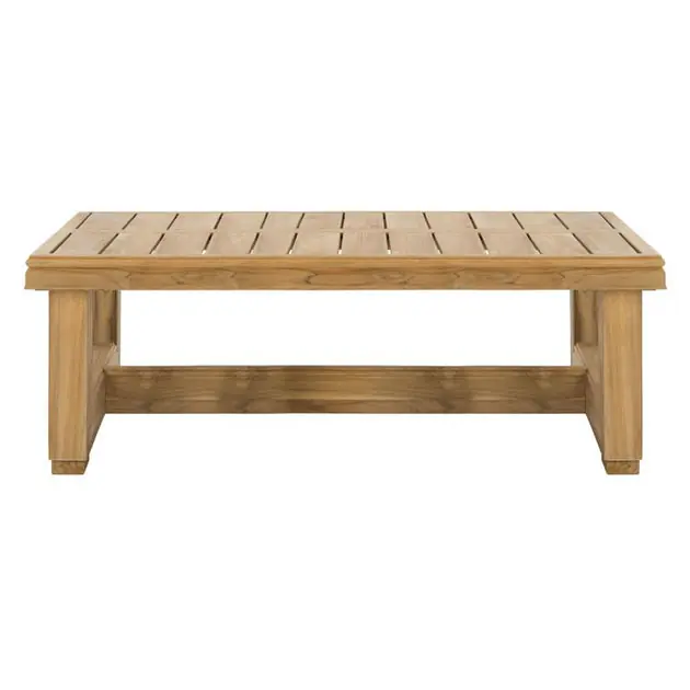 Montford Coffee Table - Teak/Beige Bargain