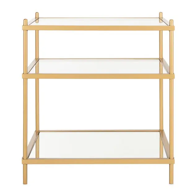 Noelia Three-Tier Accent Table - Gold In Demand