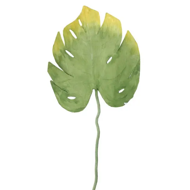 In Demand 26.5" Yellow and Green Artificial Split-Leaf Philodendron Spray