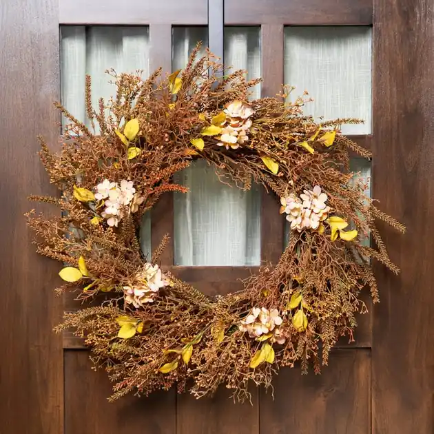 High Quality Artificial Wreath Fall Grass 32 Inch Green Plastic Fall