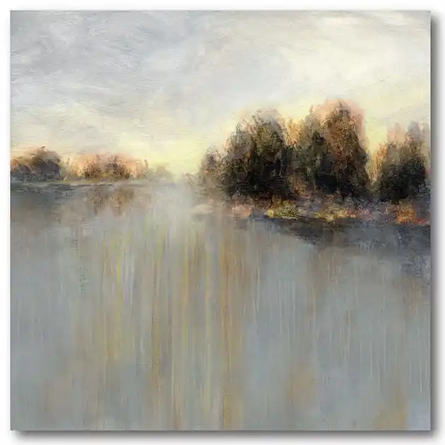 No Minimum Order Rainy Sunset II 30" x 30" Gallery-Wrapped Canvas Wall Art