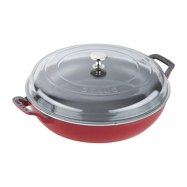 3.5-Quart Cast Iron Braiser with Glass Lid Certified