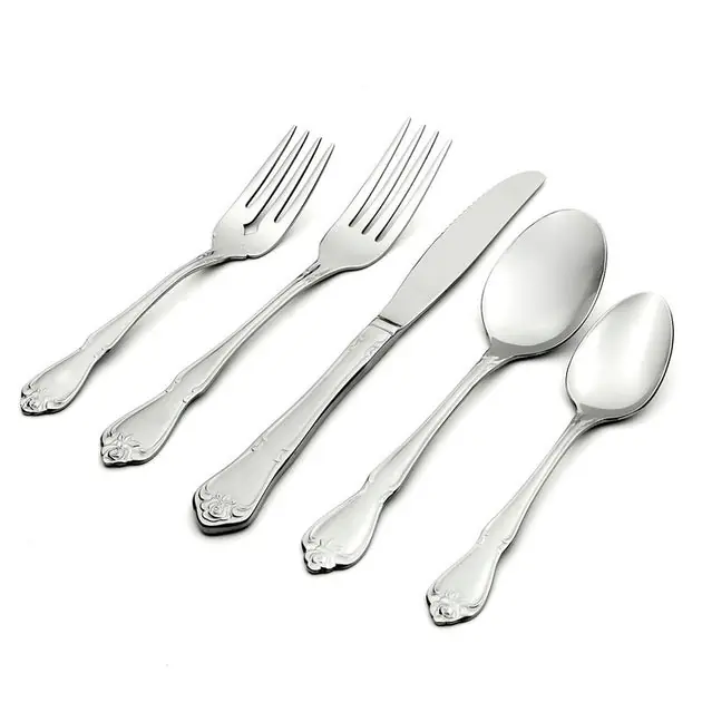 While Supplies Last True Rose 45-Piece Flatware Set, Service for 8