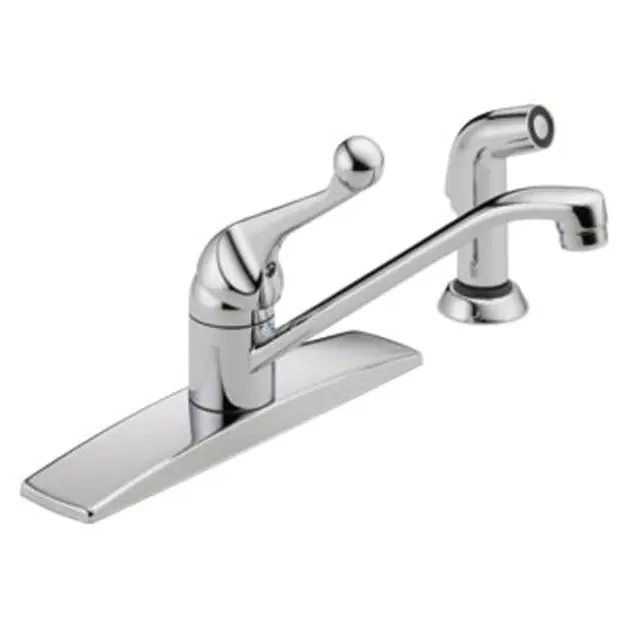 Classic Single Handle Kitchen Faucet with Escutcheon/Side Sprayer Sale