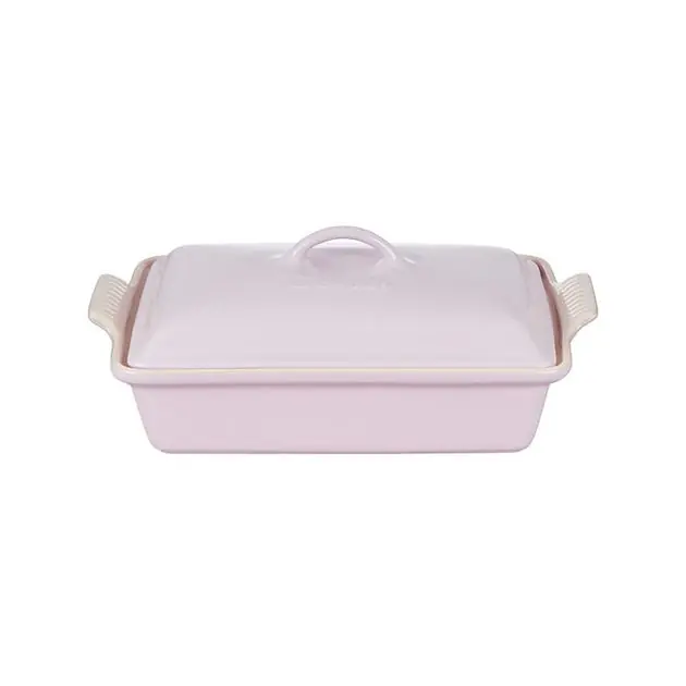 Heritage 4-Quart Stoneware Covered Rectangular Casserole - Shallot Buy Online