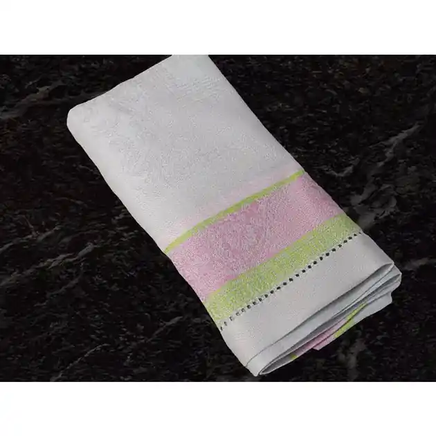 Same Day Shipping Cleopatra Napkins Set of 6 - Chartreuse, Rose, and Pale Lavender